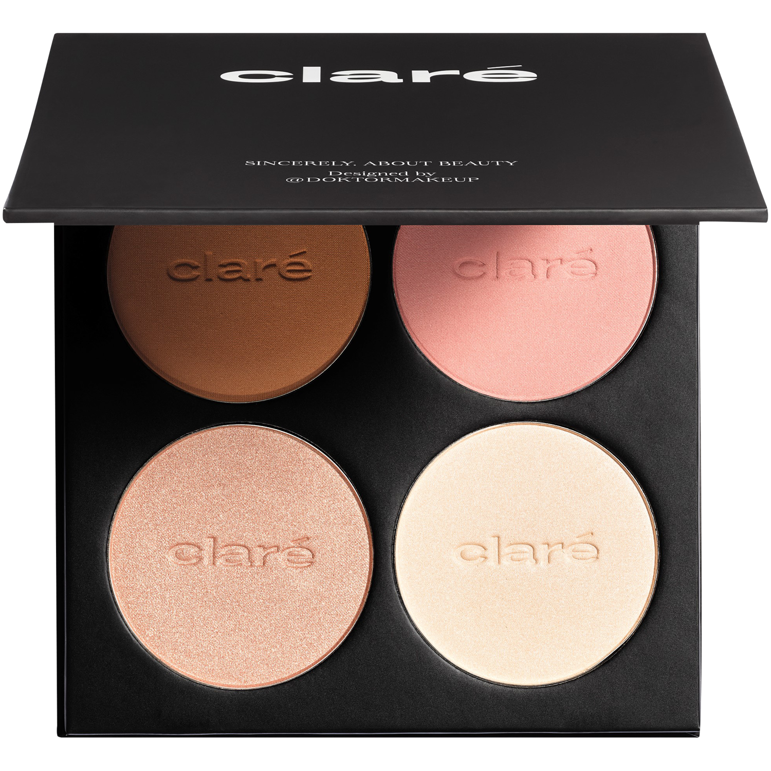 Claré Makeup Surgery paleta do konturowania twarzy dla blondynek Blondie, 32 g
