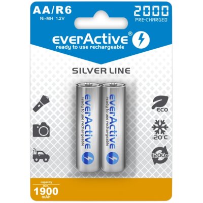 Akumulatorki AA/R6 2000 mAh EVERACTIVE EVHRL6-2000 (2 szt.)