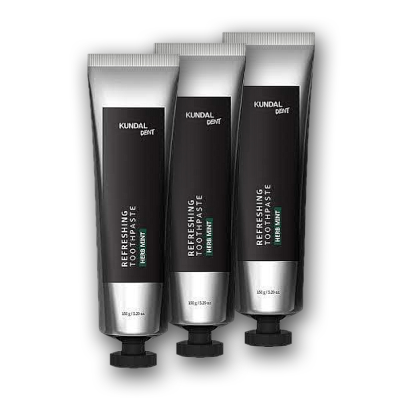 Kundal Dent zestaw 3 ziołowo-miętowych past do zębów, 3x150 g
