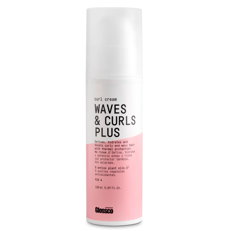 Glossco Professional Waves & Curls Plus termoochronny krem-żel podkreślający skręt włosów, 150 ml