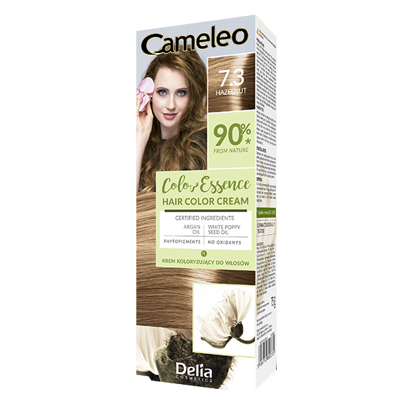 Delia Cameleo Color Essence krem koloryzujący do włosów 7.3 orzech laskowy, 75 g