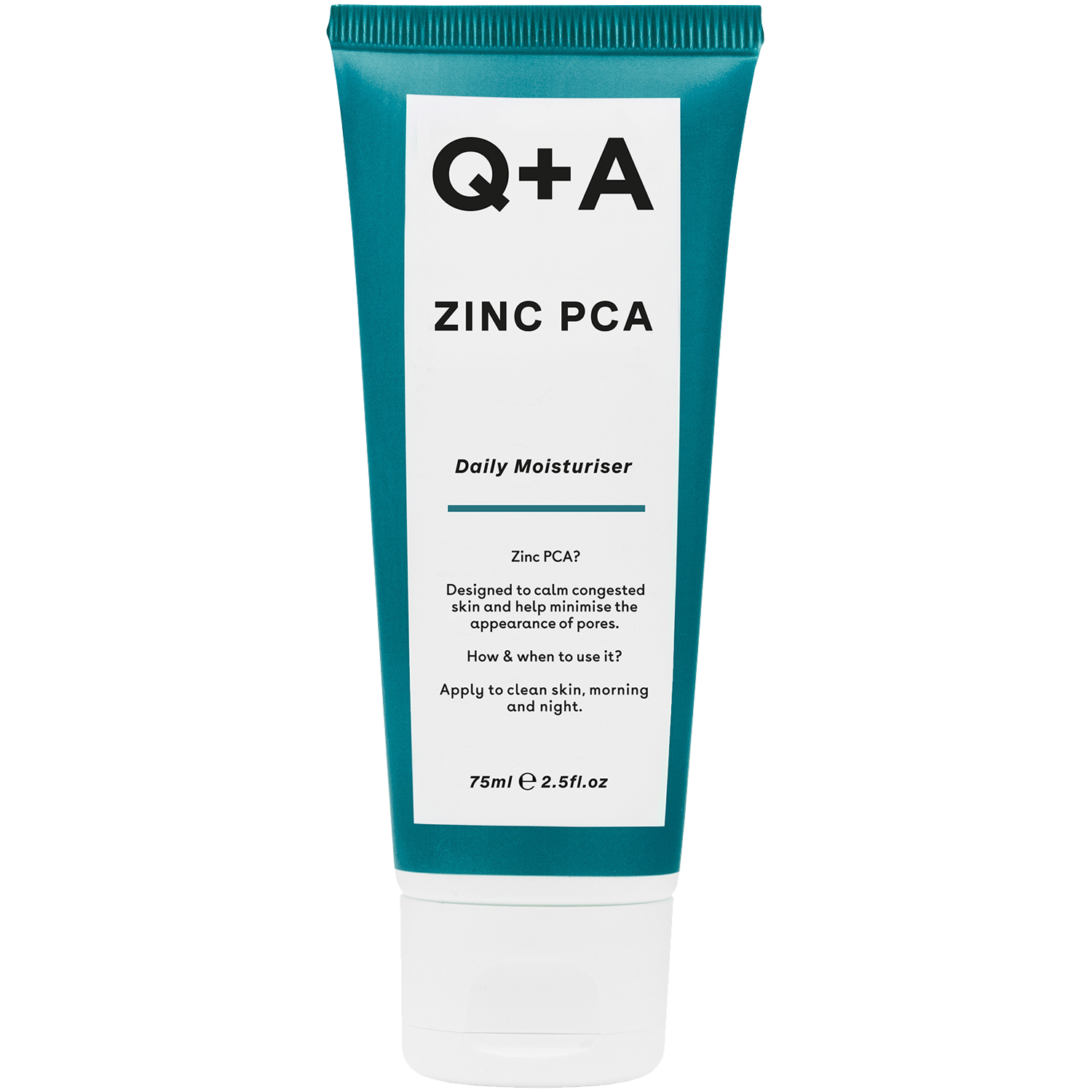 Q+A Zinc PCA krem do twarzy z cynkiem PCA przeciw niedoskonałościom, 75 ml
