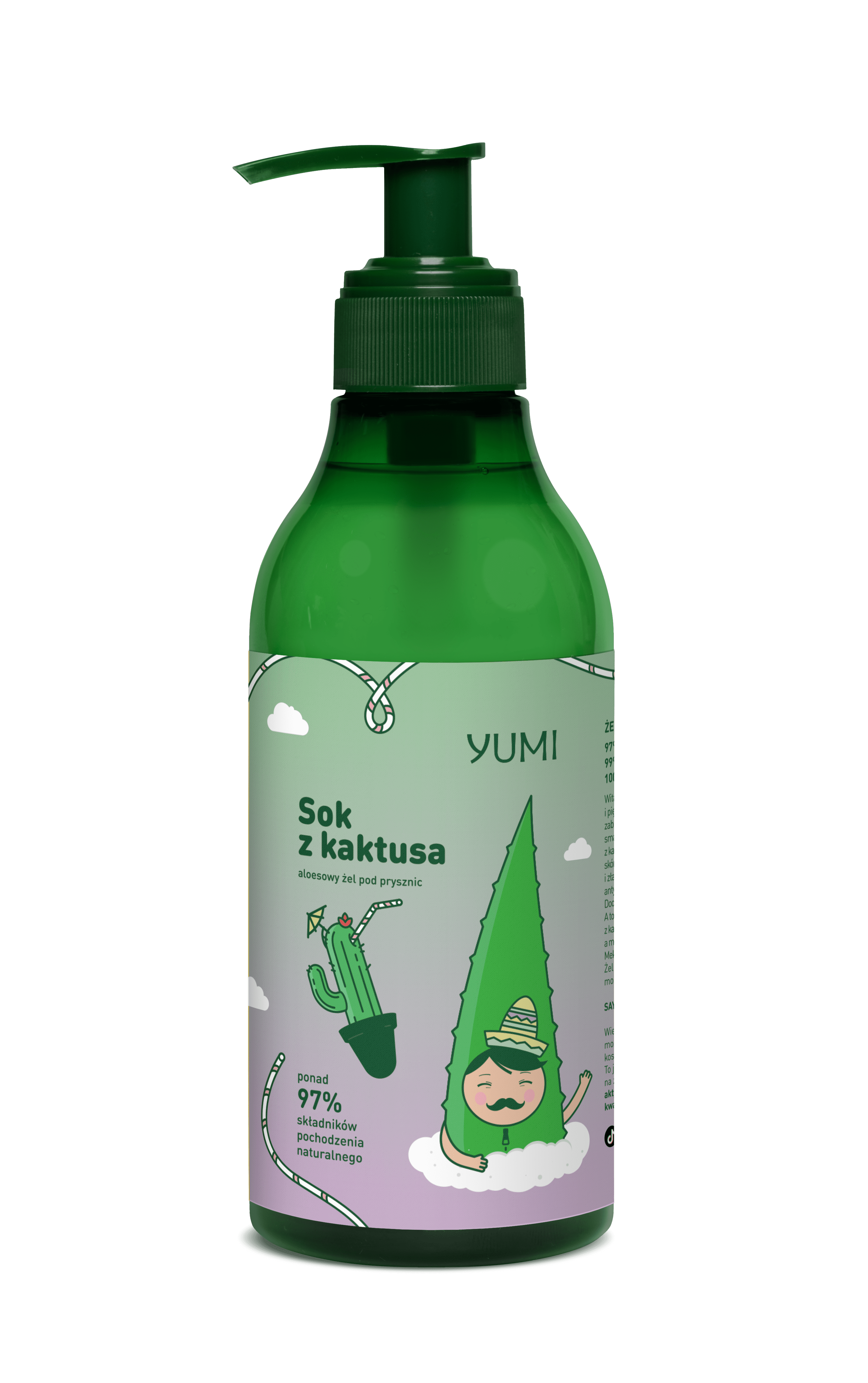 Yumi Sok z Kaktusa aloesowy żel pod prysznic o zapachu soku z kaktusa, 400 ml