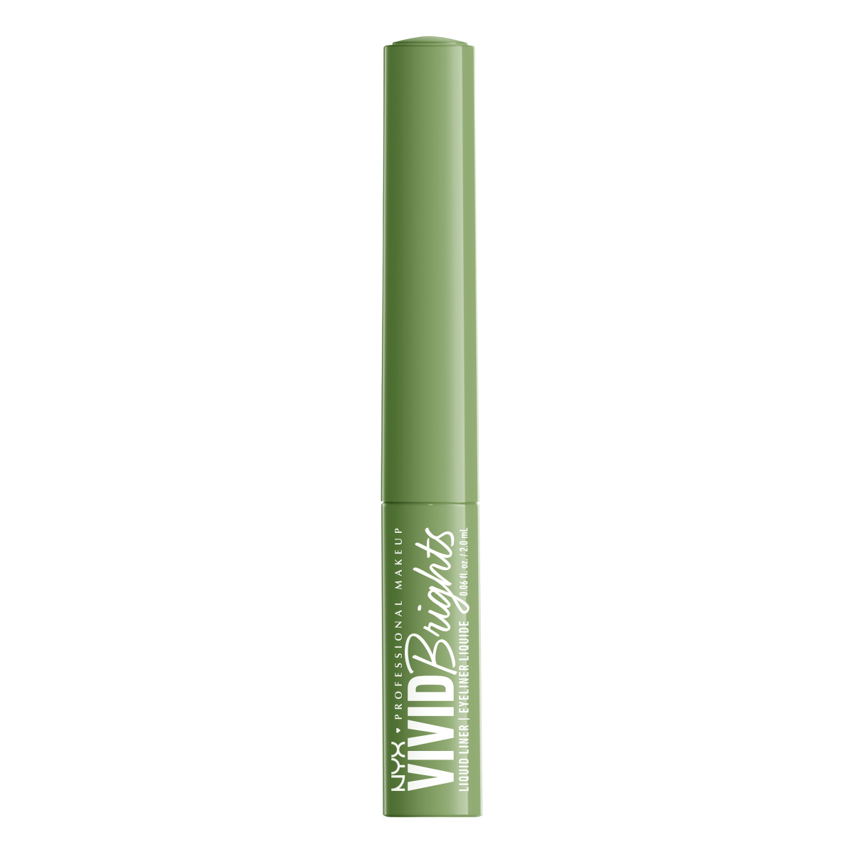 NYX Professional Makeup Vivid Brights eyeliner w pędzelku do powiek ghosted green, 3,5 ml