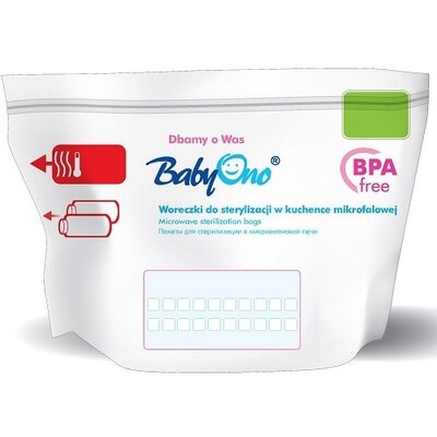 Woreczki do sterylizacji BABYONO 1038 (5 sztuk)