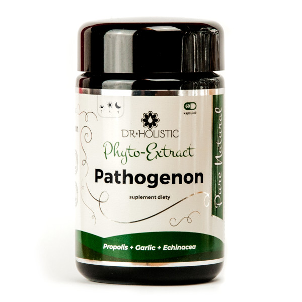 Dr Holistic Pathogenon Phyto-Extract suplement diety, naturalna roślinna otoczka kapsułki, 60 kaps./1 opak.