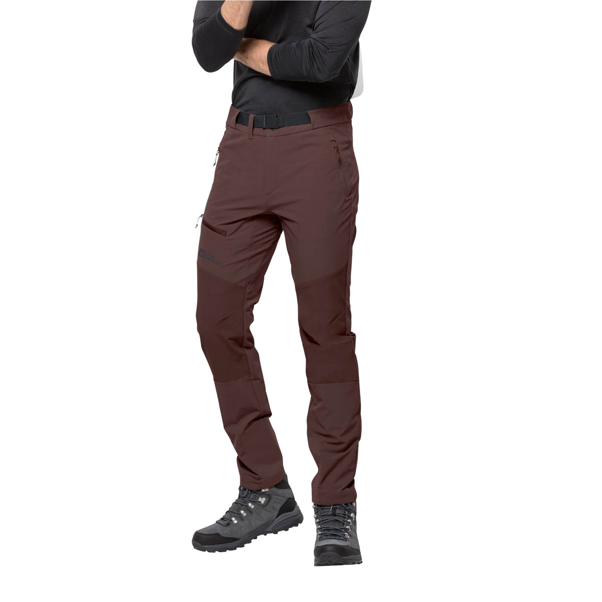 Męskie spodnie softshellowe Jack Wolfskin ZIEGSPITZ PANTS M atacama red - 48