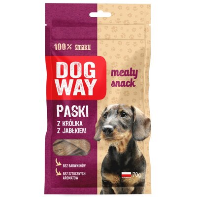 Przysmak dla psa DOGWAY Meaty Snack Królik z jabłkiem 70 g
