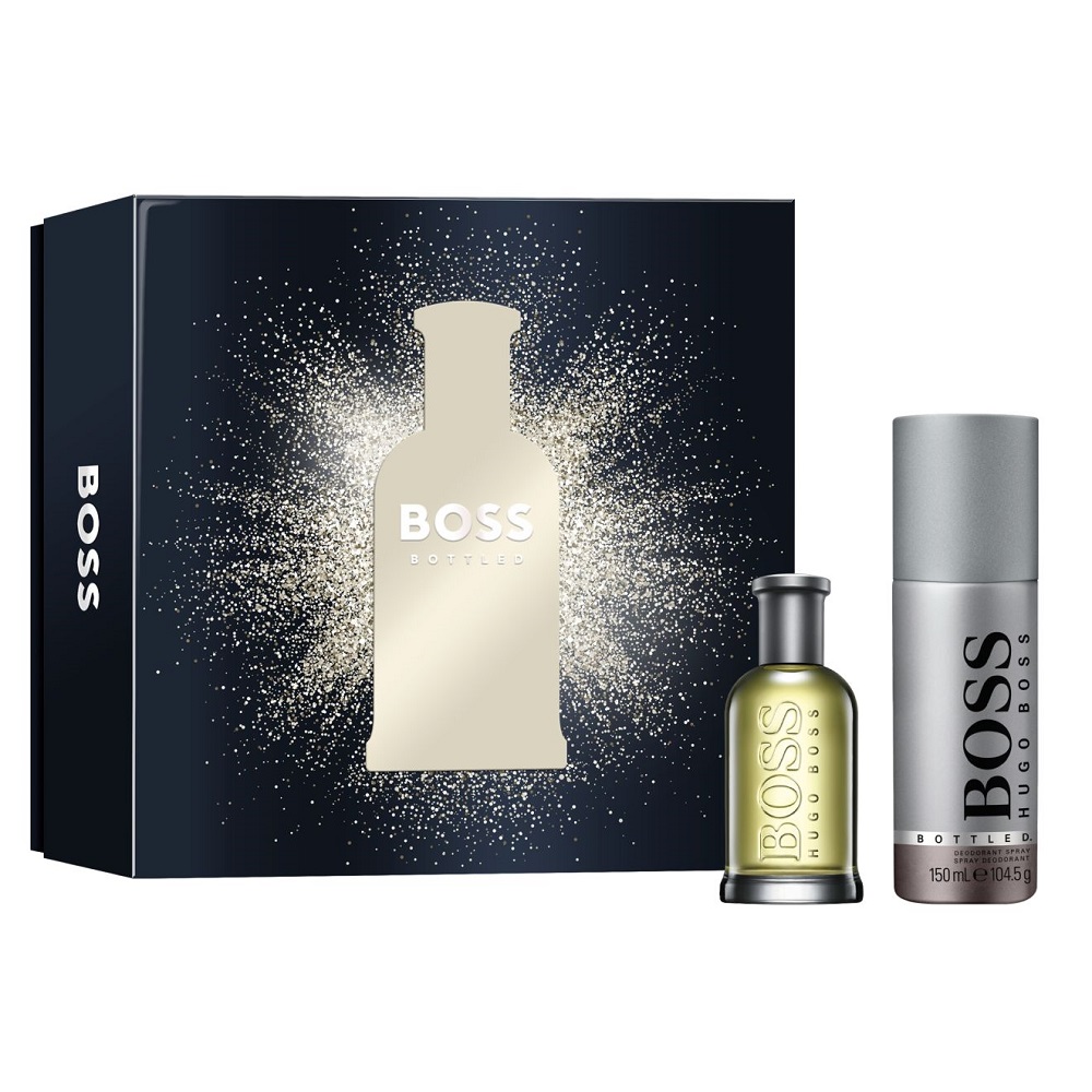 Hugo Boss Bottled zestaw: woda toaletowa męska, 50 ml + dezodorant męski, 150 ml