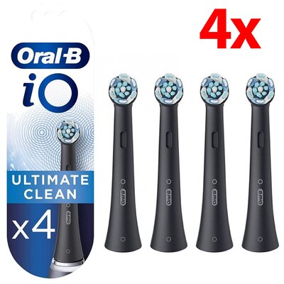 Oryginalna końcówka szczoteczki ORAL-B iO Ultimate Clean Czarny (4 szt.) (Skuteczne czyszczenie)