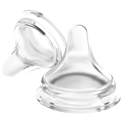 Smoczek LANSINOH Natural Wave rozmiar M 3-6 m Przezroczysty (2 sztuki)