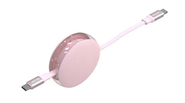 Jinya EasyLink USB-C To C Cable 1m Pink - kabel USB-C