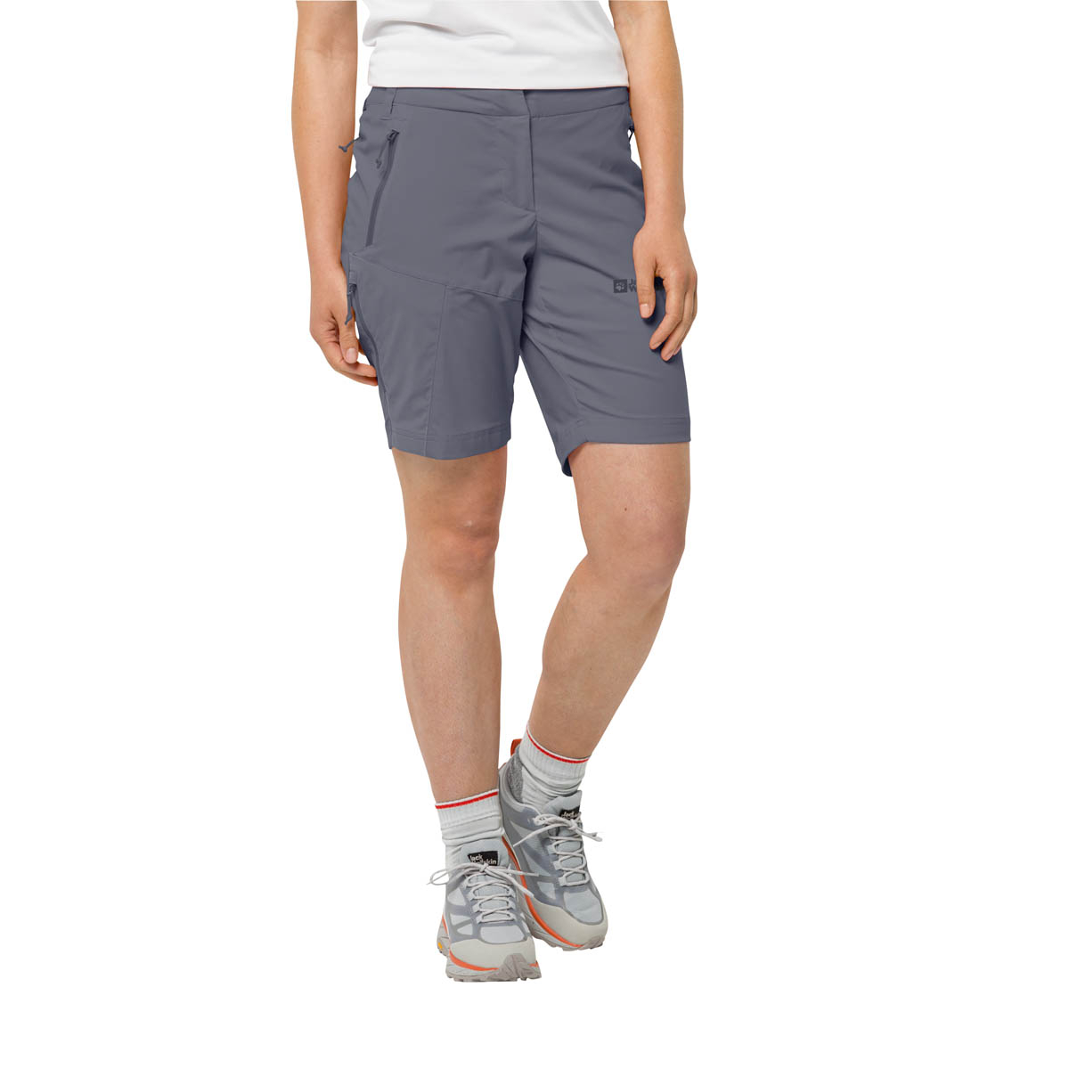 Krótkie spodenki damskie Jack Wolfskin GLASTAL SHORTS W dolphin - 36