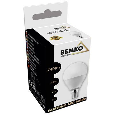 Żarówka LED BEMKO Samsung Inside D84-SLB-E14-G45-075-4K 7.5W E14