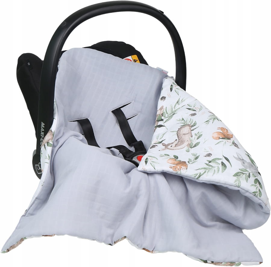 Babymam muślinowy otulacz kocyk nosidełka fotelika