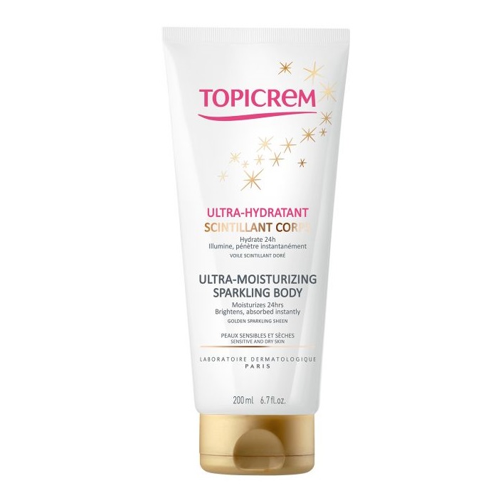 Topicrem Ultra-Moisturizing Dry Skin ultranawilżający balsam rozświetlający do ciała, 200 ml