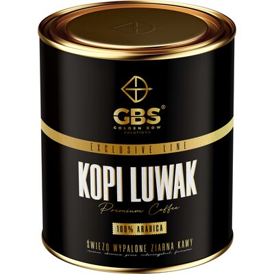 Kawa ziarnista GOLDEN BOW SOLUTIONS Exclusive Line Kopi Luwak Arabica 0.1 kg