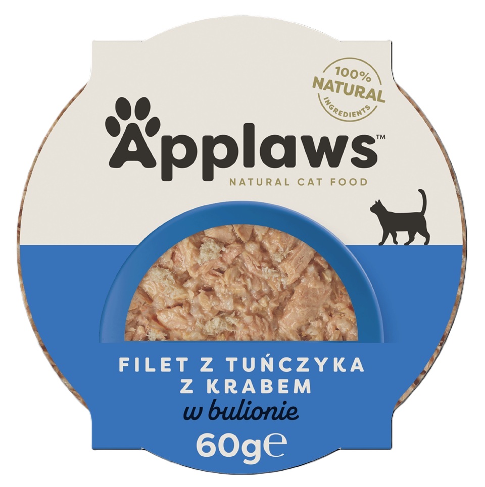 APPLAWS Miseczka dla kota tuńczyk z krabem 60 g
