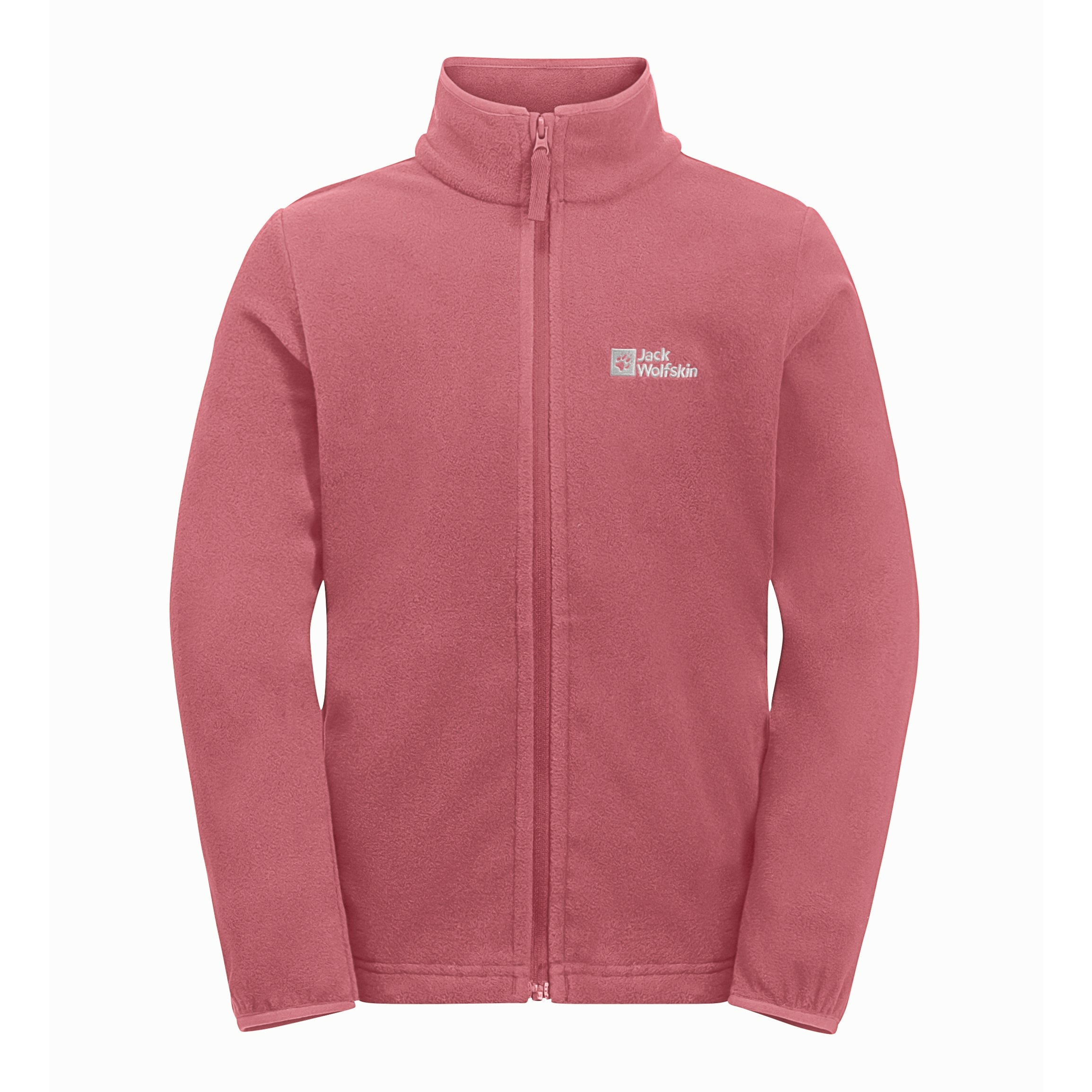 Dziecięca kurtka polarowa Jack Wolfskin TAUNUS JACKET K soft pink - 140