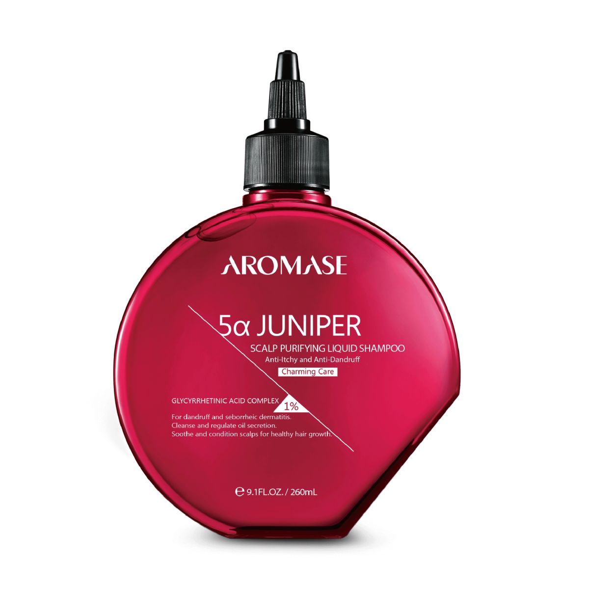 Aromase 5a Juniper Scalp Purifying Liquid Shampoo (Charming Care) peeling - płyn oczyszczający do każdego typu skóry głowy (zapach kwiatowy), 260 ml