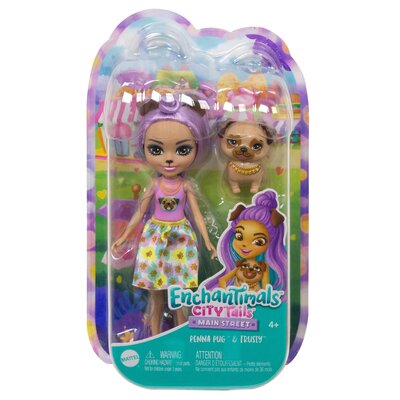 Lalka Enchantimals City Tails Penna Pug i Trusty HKN11