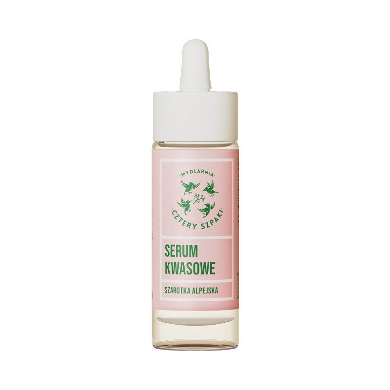 Mydlarnia Cztery Szpaki serum kwasowe do twarzy szarotka alpejska, 30 ml