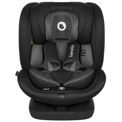 Fotelik samochodowy LIONELO Bastiaan I-Size 40-150 cm (0-36 kg) Czarno-szary