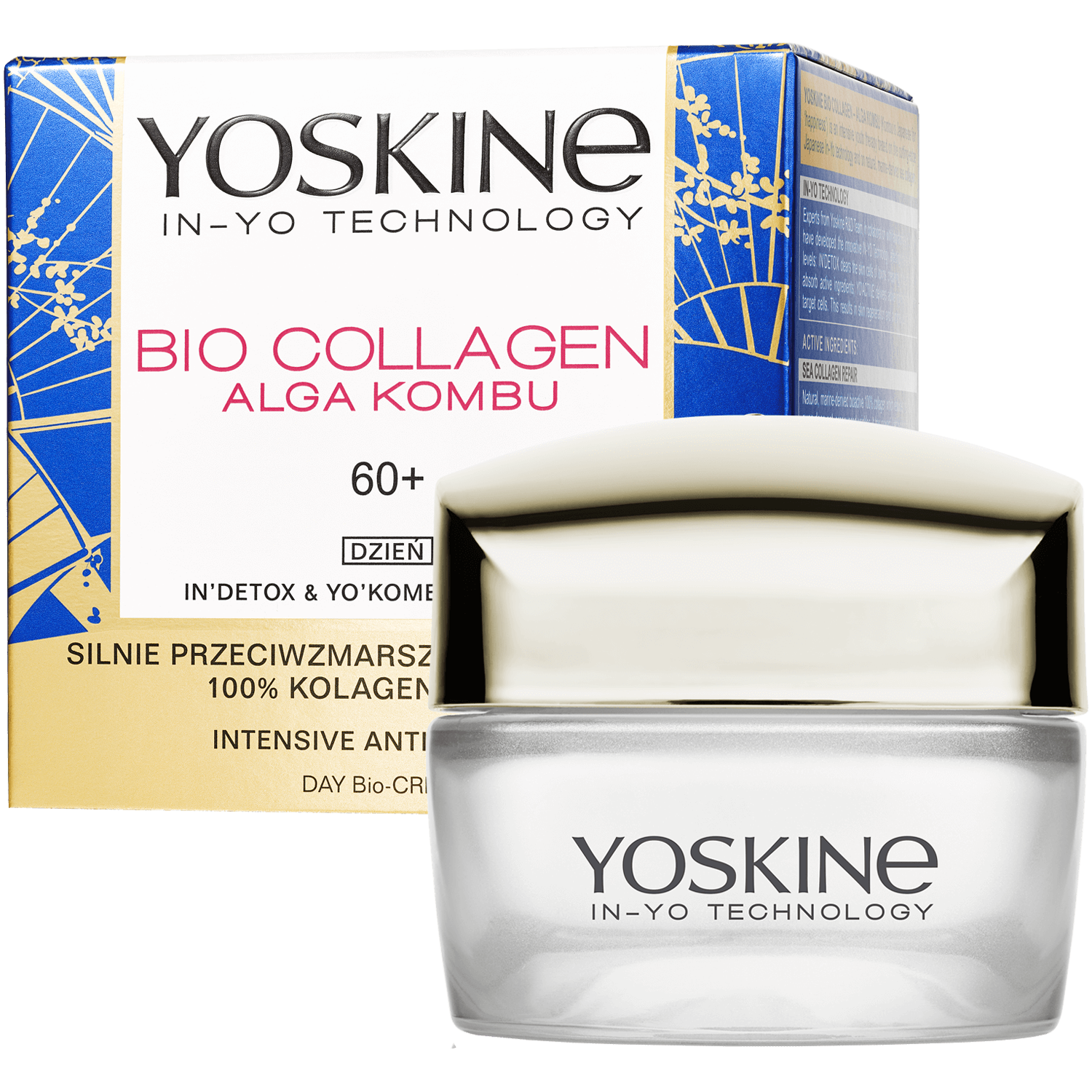 Yoskine Bio Collagen krem do twarzy na dzień 60+, 50 ml