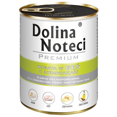 Karma dla psa DOLINA NOTECI Premium bogata w gęś z ziemniakami 800 g