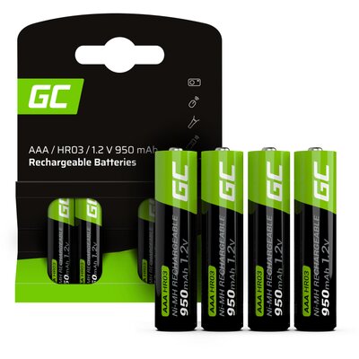 Akumulatorki AAA 950 mAh GREENCELL (4 szt.)