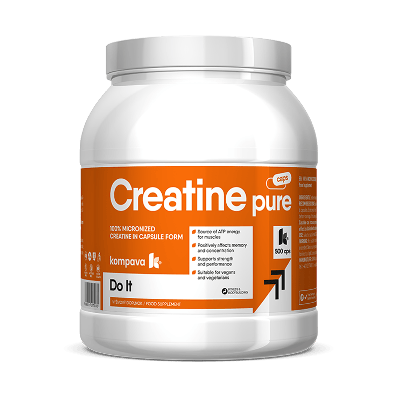 Kompava Creatine Pure suplement diety z kreatyną, 500 kaps./1 opak.