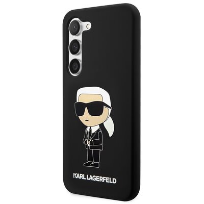 Etui KARL LAGERFELD Silicone Ikonik do Samsung Galaxy S23 Czarny