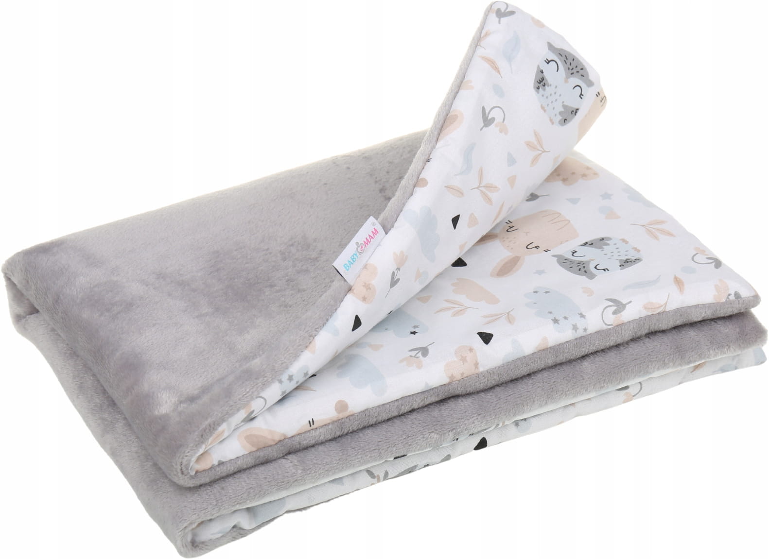 Babymam kocyk dla niemowląt uniwersalny dwustronny