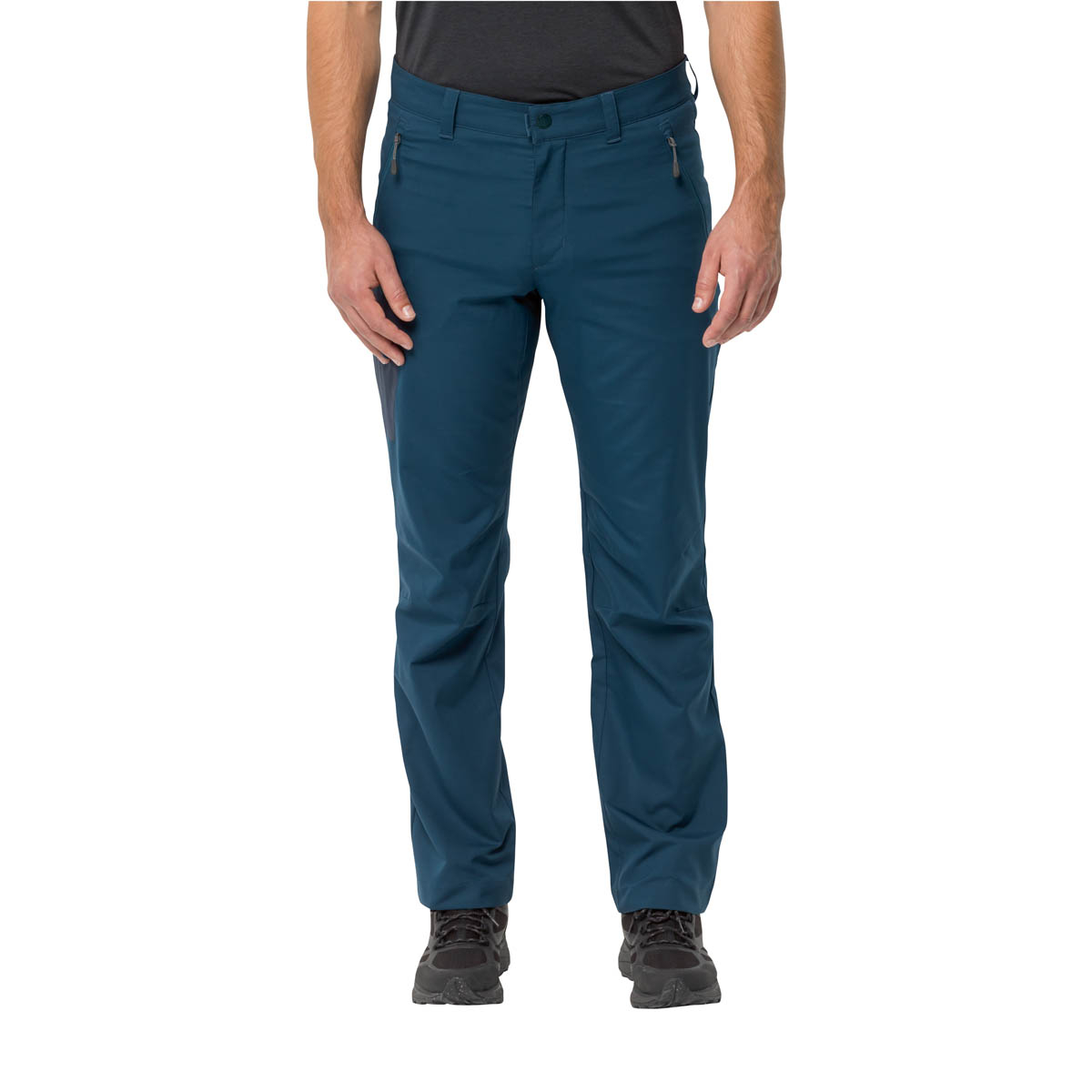 Męskie spodnie softshellowe Jack Wolfskin ACTIVE TRACK PANT M dark sea - 50