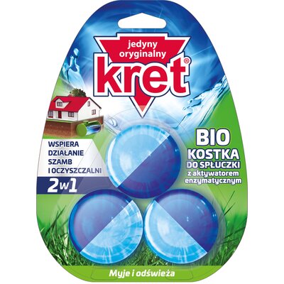Kostka do WC KRET Bio 3x50g