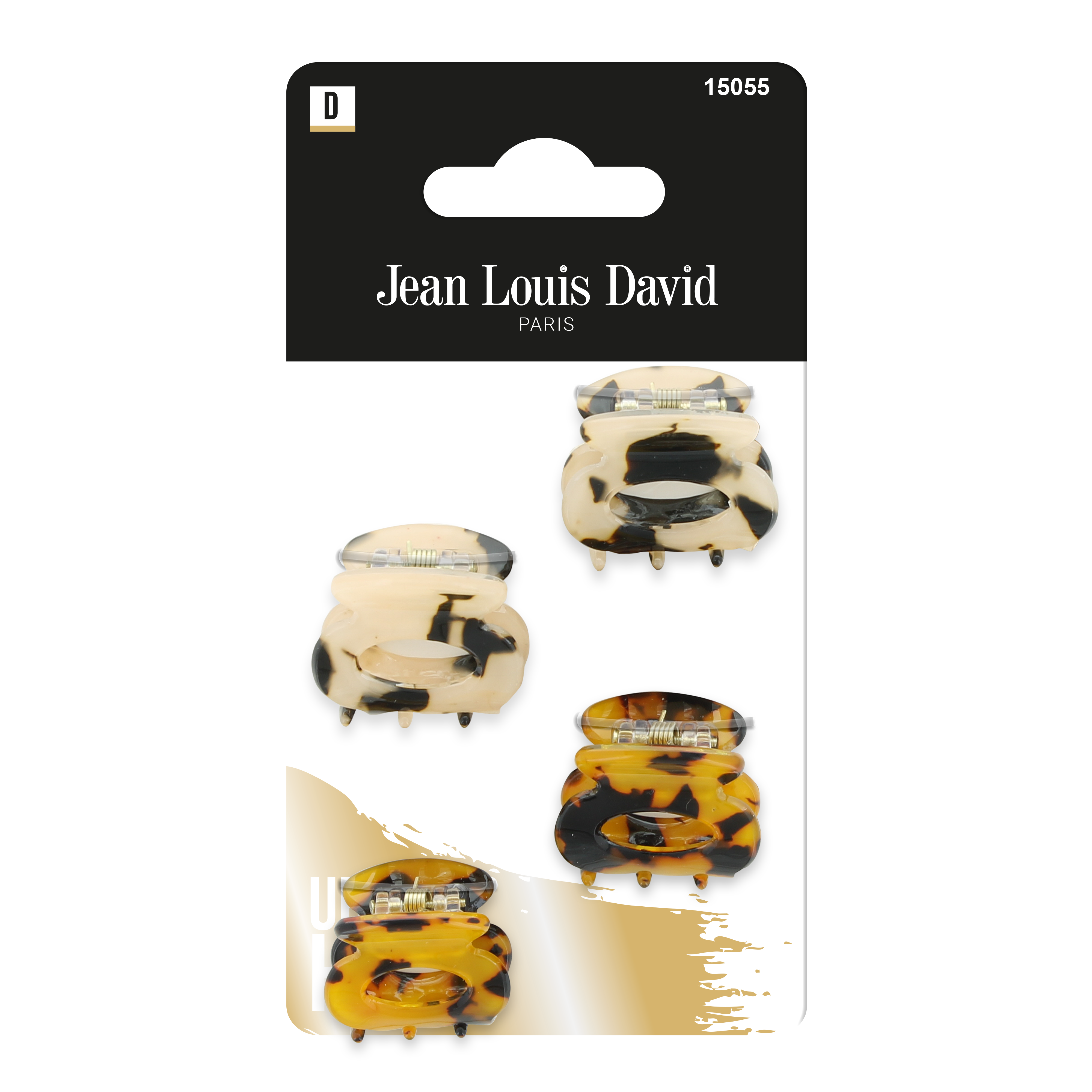 Jean Louis David spinki żabki do włosów, 4 szt./1 opak.