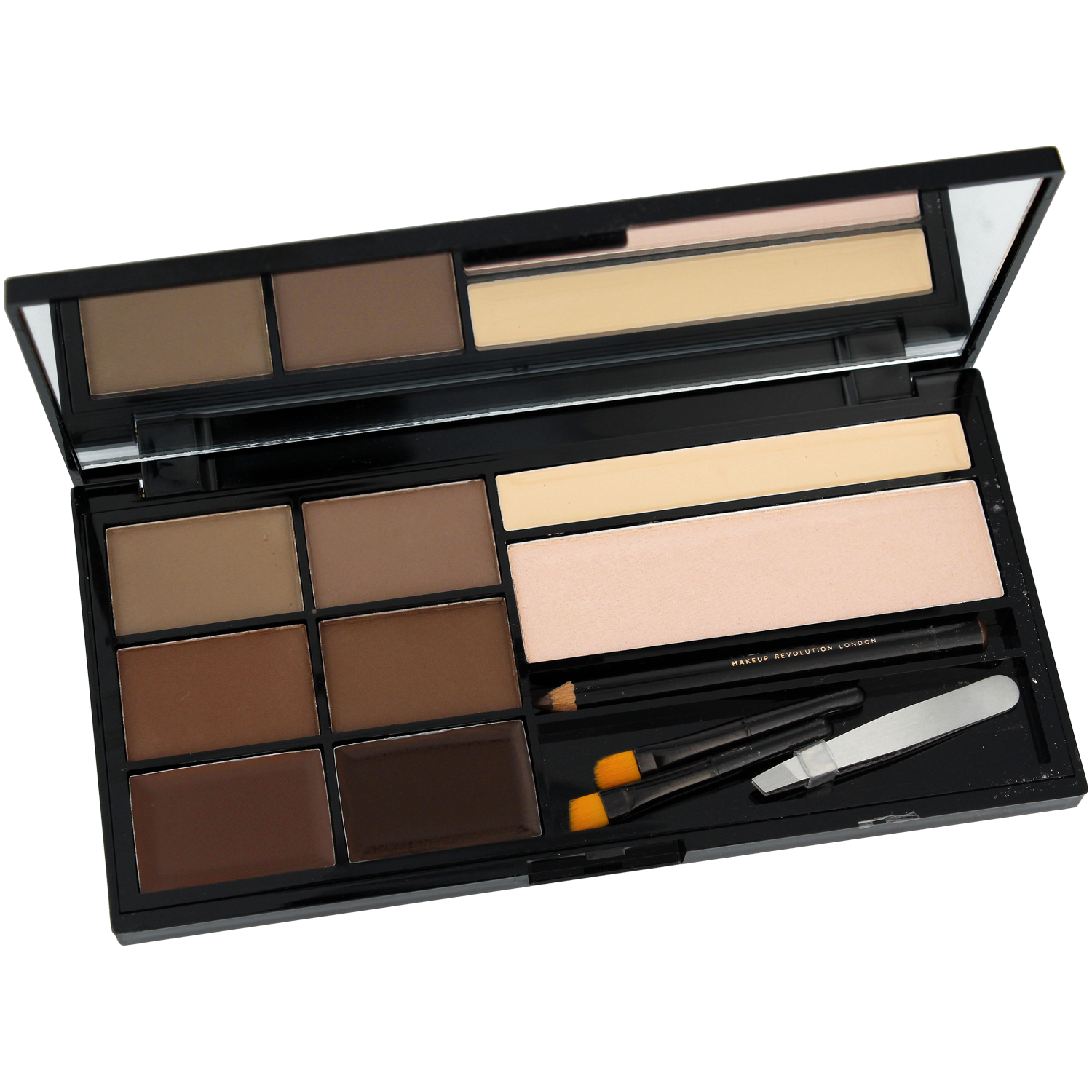 Revolution Makeup Ultra Brow zestaw do stylizacji brwi medium to dark, 1 opak.