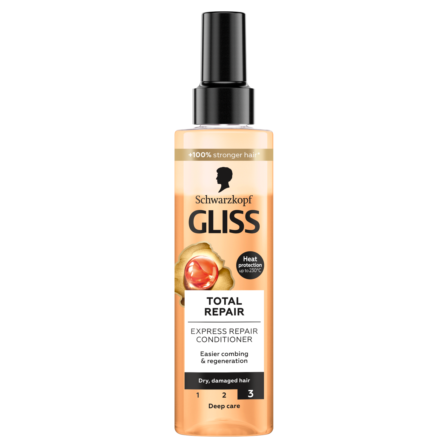 Gliss Total Repair ekspresowa odżywka do włosów suchych i zniszczonych, 200 ml