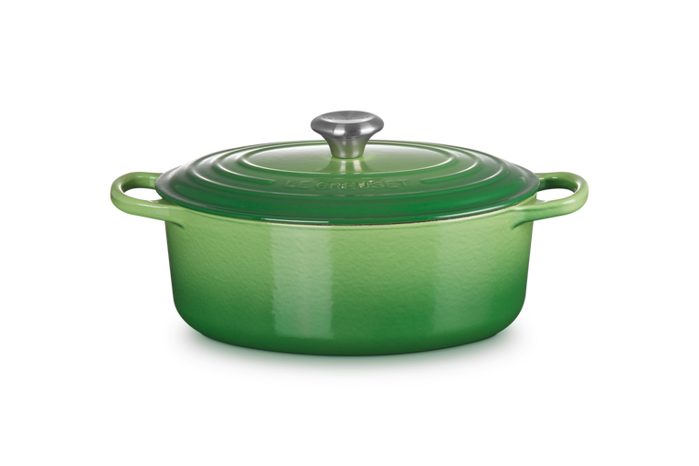 Le Creuset - Owalna Brytfanna 29 cm SIGNATURE Green Bambo