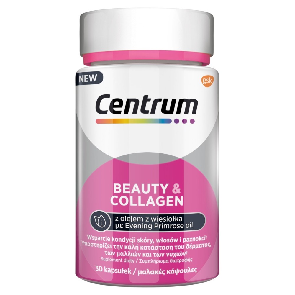 Centrum Beauty & Collagen suplement diety, 30 kaps./1 opak.