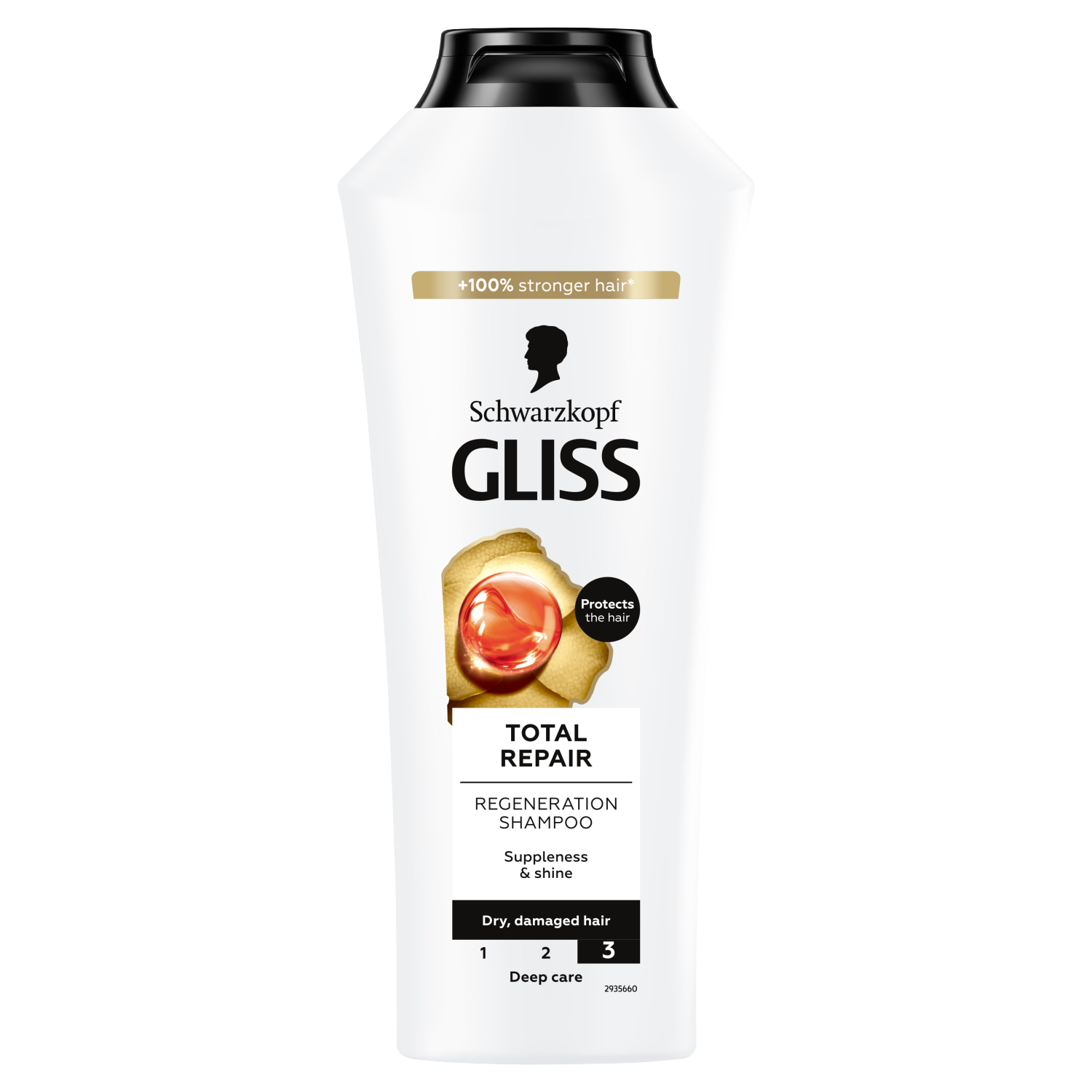 Gliss Total Repair szampon do włosów suchych i zniszczonych, 400 ml