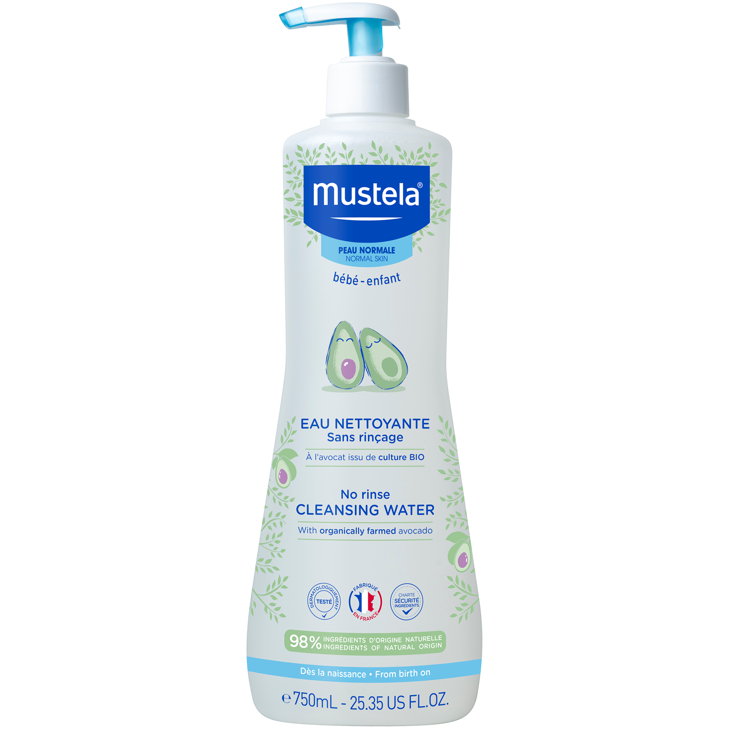 Mustela woda oczyszczająca bez spłukiwania, 750 ml