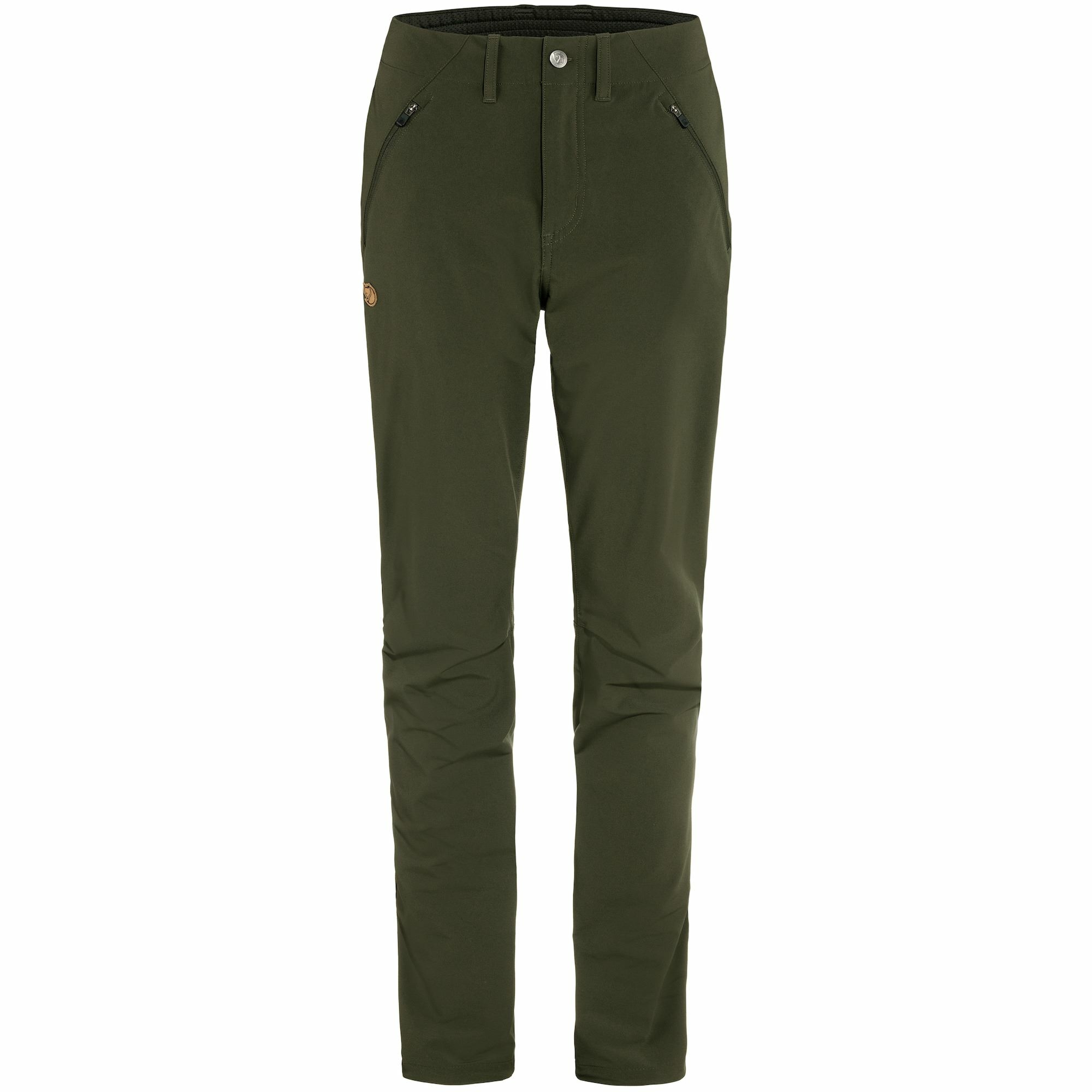 Damskie spodnie trekkingowe Fjallraven Abisko Trail Stretch Trousers deep forest - 42