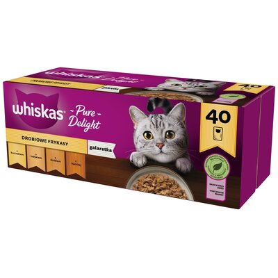 Karma dla kota WHISKAS Drobiowe Smaki (40 x 85 g)