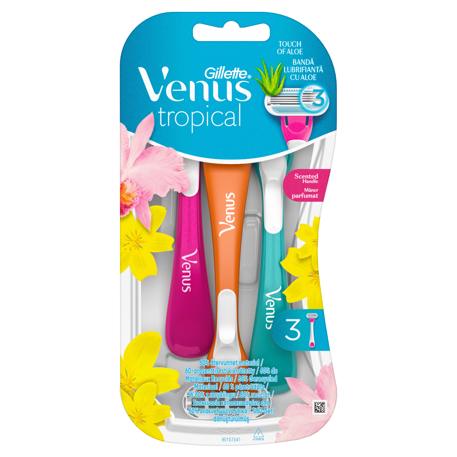 Gillette Venus Tropical maszynki do golenia damskie, 3 szt./1 opak.