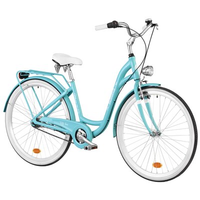 Rower miejski INDIANA Moena A7B D17 28 cali damski Lazurowy 2025