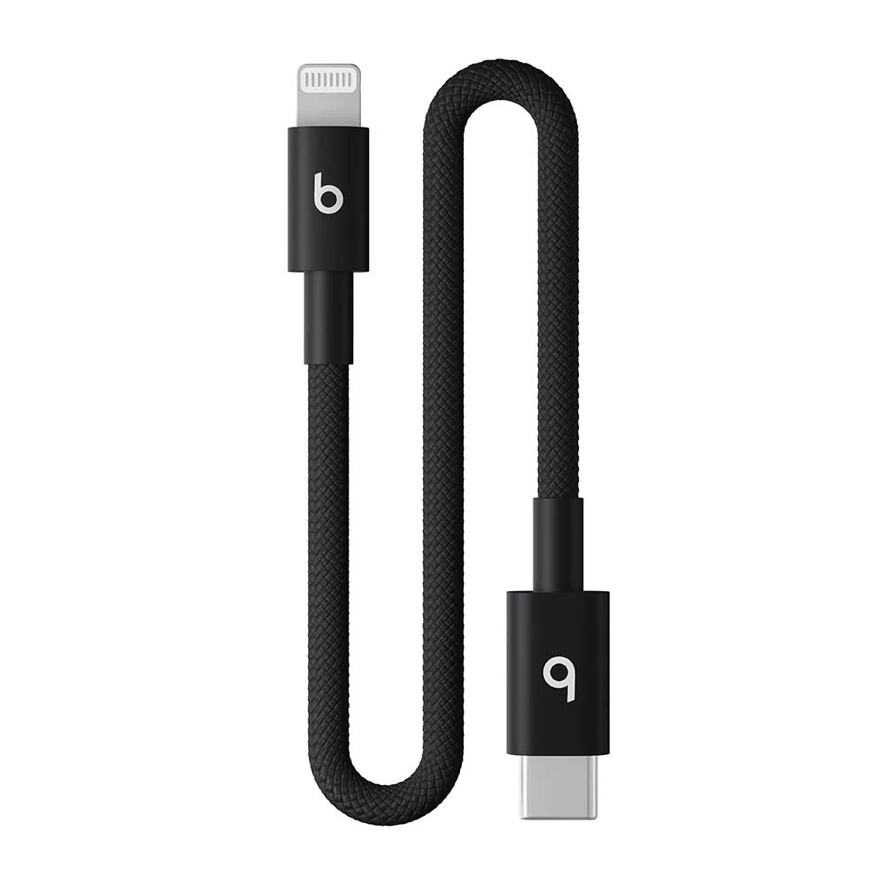 Beats USB-C to Lightning Woven Short Cable (20 cm) - Bolt Black