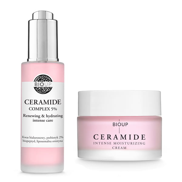 Bioup zestaw: serum Ceramide Complex 5%, 30 ml + krem z ceramidami, 50 ml