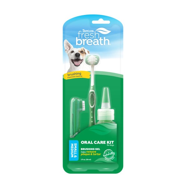 TROPICLEAN Fresh Breath Oral Care Small Dog Kit 59ml zestaw do czyszczenia zębów dla małych i średnich psów