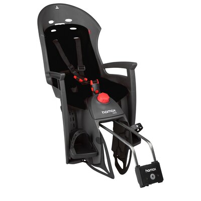 Fotelik rowerowy HAMAX Siesta Tylny Rura podsiodłowa 22kg Szaro-czarny